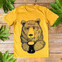 Cuppa Bear Men's Organic T Shirt, thumbnail 2 of 6