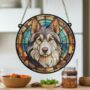 Husky Stained Glass Effect Suncatcher, thumbnail 5 of 5