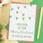 Personalised From The Cat Bunting Christmas Card, thumbnail 1 of 4