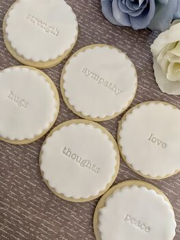 Thinking Of You Bereavement Biscuit Gift Box, 4 of 7