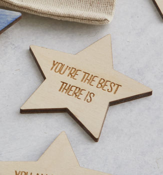 I Love You Because Personalised Star Tokens For Him, 2 of 6