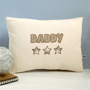 Personalised Star Name Cushion Gift For Him, Dad Or Grandad, 9 of 12