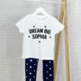 Dream Big Personalised Kids Star Pyjamas, thumbnail 2 of 2
