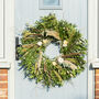 Christmas Wreath Making Kit In Gold And White, thumbnail 1 of 5