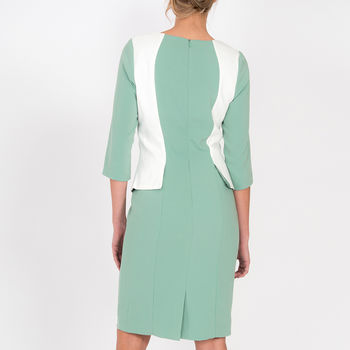 Andalucia Pencil Dress Mint White, 2 of 2