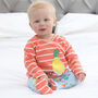 Three Piece Baby Outfit | Unisex Duck Print, thumbnail 5 of 12