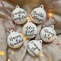 Personalised Calligraphy Christmas Bauble, thumbnail 9 of 9