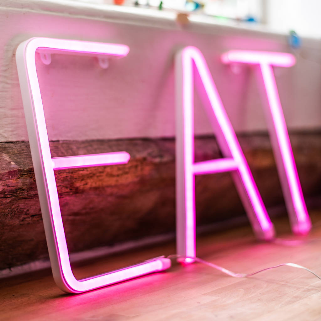Personalised Neon Letter Light, 1 of 4