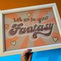 Glass Gold Leaf 'Let Me Be Your Fantasy' Wall Art Sign, thumbnail 6 of 11
