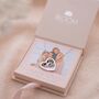 Personalised Family Birthstone Heart Necklace Photo Gift Set, thumbnail 2 of 11