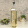 Engraved Refillable Classic Name Glass Olive Oil Pourer, thumbnail 1 of 2