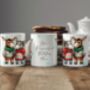 Personalised Donkey Love Couple In Christmas Jumpers Mug B, thumbnail 2 of 2