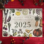 2025 Calendar UK Seasonal Fruit And Vegetable Calendar, thumbnail 1 of 12