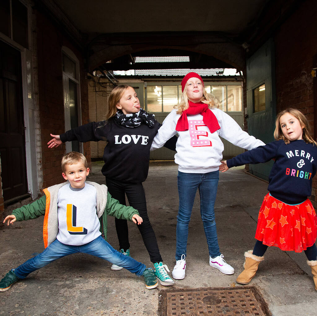 Personalised Kids Initial Sweatshirt, 1 of 11