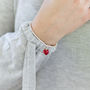 Swarovski Crystal Heart Stretch Charm Bracelet, thumbnail 3 of 7