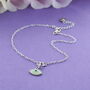 Enamel Evil Eye Charm Anklet, thumbnail 1 of 2