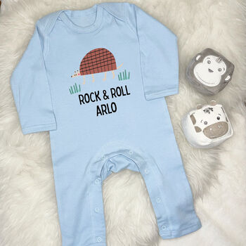 Personalised Armadillo Rock And Roll Rompersuit, 3 of 6