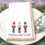 Personalised Nutcracker Table Napkins Pair, thumbnail 1 of 2