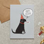 Black Labrador Birthday Card, thumbnail 1 of 2