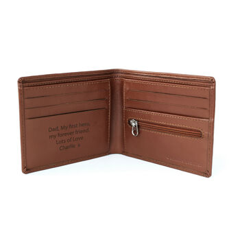 Gifts For Men Personalised Leather Wallet For Him, 4 of 10