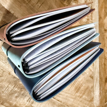 Vegan Leather Journal Cover – Customisable A5 Folio Planner System, 12 of 12