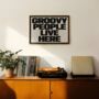 Groovy People Live Here Music Print, thumbnail 3 of 7