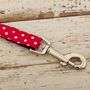 The York Red And White Spotted Dog Collar And Lead Set, thumbnail 3 of 6