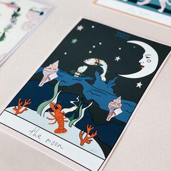 'The Moon' Tarot Inspired Print, 2 of 4