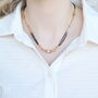 Gold Black Beaded Indian Mangalsutra Necklace, thumbnail 3 of 8