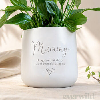 Personalised Plant Pot Gift For Mum | Add Plant, 2 of 7