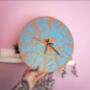 Psychedelic Circle Shaped Decorative Clock, thumbnail 6 of 7