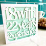 Fortieth Birthday Cut Out Card, thumbnail 2 of 4