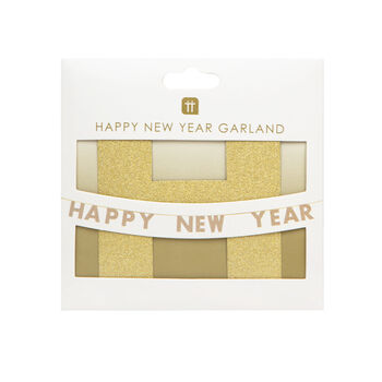 Luxe Gold Happy New Year Garland 2m, 3 of 5