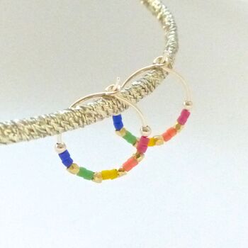 Petite Rainbow And Fair Trade Hoops, 3 of 5