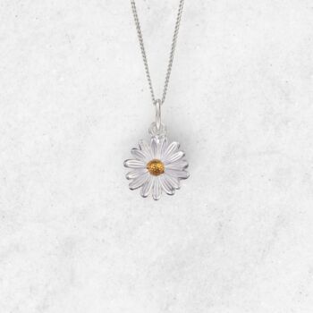 Tiny Daisy Necklace In Sterling Silver, 7 of 12