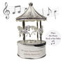 Personalised Silver Musical Carousel Ornament, thumbnail 5 of 5