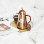 Personalised Geometric Copper Coffee Pot, thumbnail 2 of 7