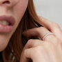 Alhambra Sterling Silver Twisted Ring, thumbnail 4 of 6