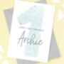 Boys 1st Birthday Personalised Card, thumbnail 1 of 3