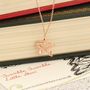 Rose Gold Vermeil And Pave Crystal Star Necklace, thumbnail 4 of 7