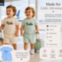Summer Personalised Child Ribbed Sets | Embroidered Set, thumbnail 13 of 13