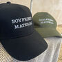 Boyfriend Material Embroidered Caps, thumbnail 4 of 4