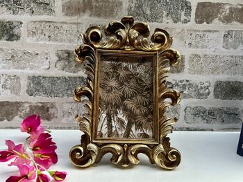Dark Gold Baroque Rococco Photo Picture Frame 6x4 Ornate Vintage Design, 3 of 8