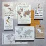 World Map Passport Wedding Invitation, thumbnail 11 of 11