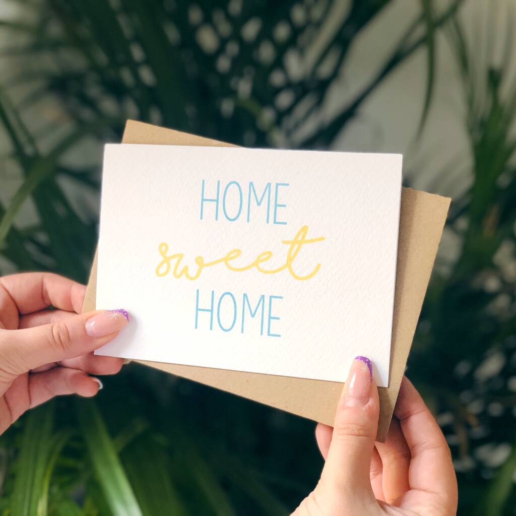 New Home Card 'Home Sweet Home', 1 of 4