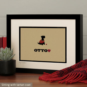 Personalised Scottish Terrier Print For One Or Two Dogs, 6 of 12