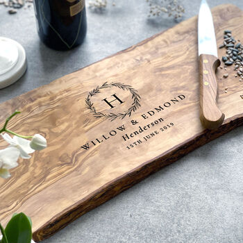 Personalised Olive Wood Cutting Board, 2 of 12