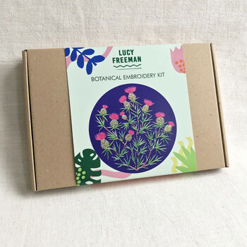 Scottish Thistles Embroidery Kit, 6 of 8