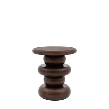 Sculpt Side Table Dark Wood, 6 of 6