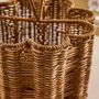 Scalloped Wicker Cutlery Basket, thumbnail 3 of 5